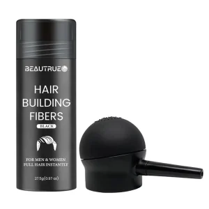 Private Label Hair Loss Treatment 27.5g Hair Building Thickening Fibers Powder Spray Applicator Pump Nozzle Hair Fiber Powder