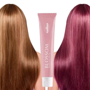 Private Label Hair Salon Products Low Ammonia Street Style Brilliant Permanent Hair Dye Cream Organic Hair Color