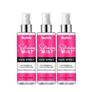 Private Label Hair Smoothing Heat Protectant Styling Silk Serum Silkening Mist Spray
