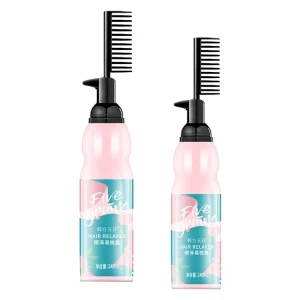 Private Label Hair Straightening Cream with Comb Hair Relaxer for Damaged Hair