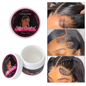 Private Label Hair Styling Gel Pomade Waterproof No White Chip Non Flaky Last Hold Braiding Gel Sleek Edge Gel for 4C Hair