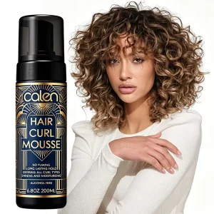 Private Label Hair Styling Mousse Strong Hold and No Watery Alcohol Free Curly Mousse for All Hair Types Anti Frizz