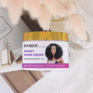 Private Label Hair Styling Product Organic Long Lasting Lotion Curl Defining Shea Butter Hair Cream