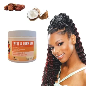 Private Label Hair Styling Products No Flake Strong Edge Control Hold Twist Lock Gel Braid Gel for Black Hair