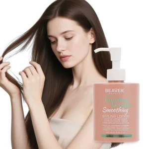 Private Label Hair Styling Products Nourishing Restore Damaged Silky Hair Care Cream Keratin Smoothing Styling Lotion