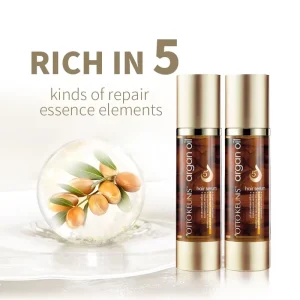 Private Label Heat Protection Hair Growth Serum Repairing with Keratin and Argan Oil