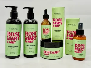 Private Label Herbal Anti Dandruff Natural Sulfate Free Rosemary Mint Biotin Hair Loss Shampoo Conditioner for Hair Growth