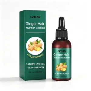 Private Label Herbal Ginger Hair Nutrition Growth Scalp Care Serum Nourish Strengthen Hair Root Ginger Hair Growth Oil