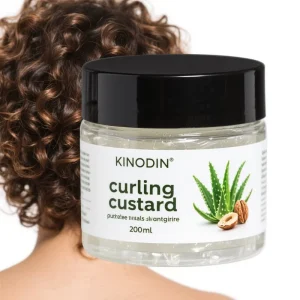 Private Label Herbal Strong Hold Moisturizing Hair Gel with UV Protection Shine Curly Defining Custard for Smoothing Curly Hair