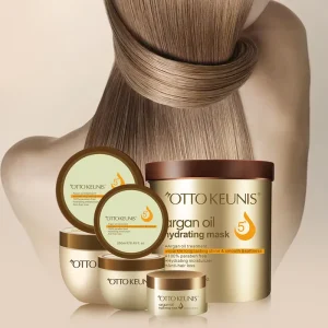Private Label High End Keratin Hyaluronic Acid Argan Oil Cream Hair Repairing Moisturizing Mask Treatment for Dry