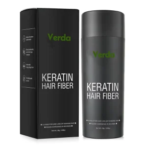 Private Label Keratin Hair Fiber Premium Real Bio Conceals Hair Loss Instant Fuller Thicker Looking Hair Building Fiber Powder