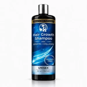 Private Label Keratin and Collagen Shampoo Sulfate-Free for Promote Hair Growth Anti Hair Loss Moisturizing Haircare