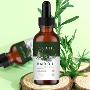 Private Label Loss Repairing Nourishing Hair Oil Growth Serum Oil Hair Rosemary Mint Scalp & Hair Strenthining Oil