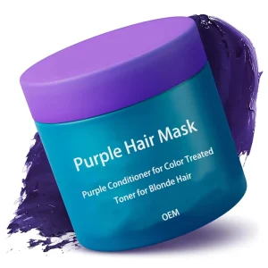 Private Label Manufacturing Purple Hair Mask Toner for Blonde Hair