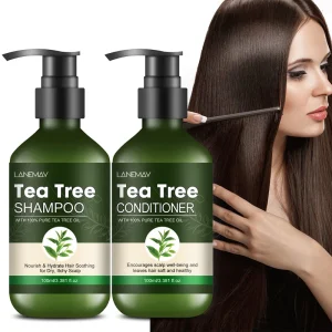 Private Label Moisturizing Thicken Smoothing Nourish Hair Shampoo Set Tea Tree Oil Argen Lighting Shampoo and Conditioner
