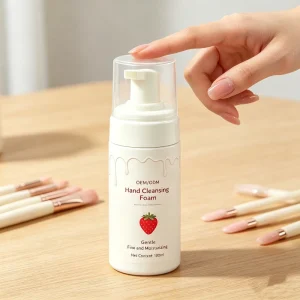 Private Label Nail Salon Hand Cleansing Mousse Post manicure Moisturizing Foam Gentle Nail Dust Cleaning Mousse