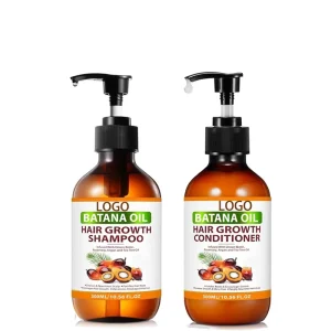 Private Label Natural Batana Oil Cold Pressed Batana Oil Shampoo Conditioner Set Raw Batana Oil for Hair Regrowth Care