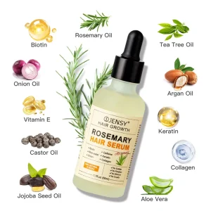 Private Label Natural Caffeine Argan Biotin Rice Organic Rosemary Hair Growth Scalp Serum Treatment Repairing Anti Dandruff