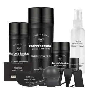 Private Label Natural Completely Conceals Hair Loss Men Building Fiber Fibre Hair Fiber Spray for Bald Spots Thinning Hair