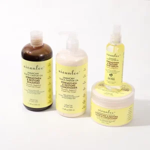 Private Label Natural Organic Curly Hair Care Set Castor Oil Sulfate Free to the Hairroots and Moisturize Deeply Promotes