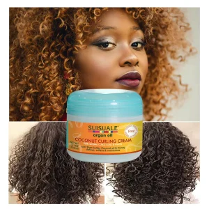 Private Label Natural Organic Moroccan Oil Curl Hair Wax Products Enhancers Defining Moisture Hair Curling Cream for Women Kids