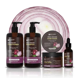 Private Label Natural Sulphate Free Strengthens Rosemary Red Onion Regrowth Hair Growth Shampoo and Conditioner Set Custom OEM