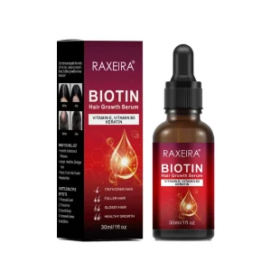 Private Label Nature Fast Effective Hair Regrowth Serum Containing Biotin Vitamin E Vitamin B5 and Keratin