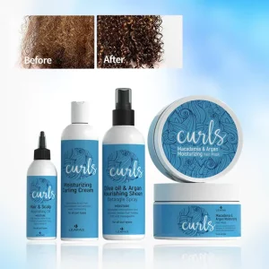 Private Label Nourishing Curly Hair Styling Product Curly Hair Cream Scented Series Shea Moisture Natural Curling Cream