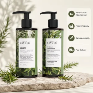 Private Label OEM Anti Hair Loss Rosemary Shampoo Conditioner, Nourishing Hair Growth Hair Care Set with Rosemary Oil