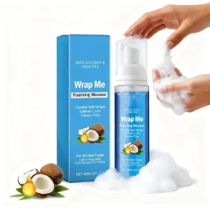 Private Label OEM Curl Defining Cream Mousse Foaming Braids Hair Styling Products Strong Curl Custard