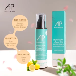 Private Label OEM Organic Argan Oil Protecting Heat Protectant Hair Serum Spray for Hair