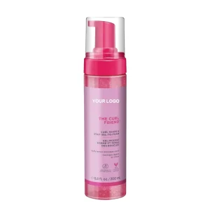 Private Label Organic Herbal Curl Enhancing Mousse Strong Hold Lightweight Spray for Curly Coily Wavy Braided Hair