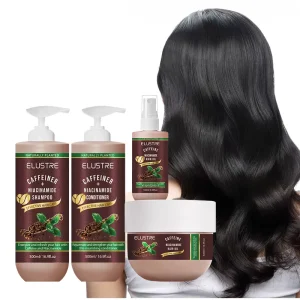 Private Label Organic Moisturizing Niacinamide & Caffeine Shampoo for Hair Loss Prevention Oil Control & Scalp Health