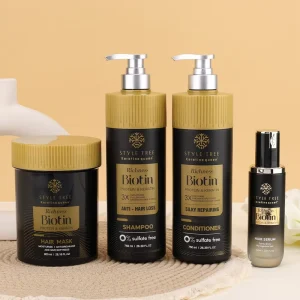 Private Label Organic Repair Keratin Natural Hair Growth Sulfate Free Anti Hair Loss Biotin Shampoo and Conditioner