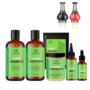 Private Label Prevent Hair Breakage Chebe Hair Growth Oil Set Nourishing Hair Chebe Butter Powder Chebe Shampoo and Conditioner