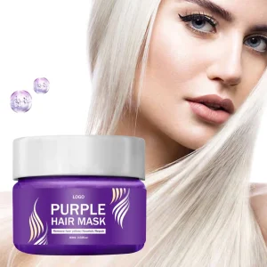 Private Label Professional Blonde Purple Hair Mask Deep Repairing Dry Damaged Hair Purple Hair Mask