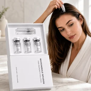 Private Label Professional Hair Regrowth Treatments Serum Plant Stem Cells Hair Growth Serum Ampoule System for Hair