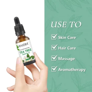 Private Label Pure Tea Tree Extract Essential Oil for Skin Care Hair Growth & Massage Nourishing Anti Aging Moisturizer