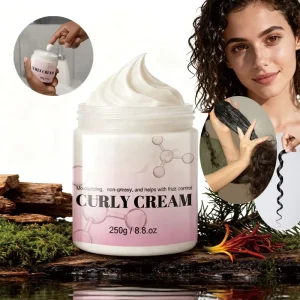 Private Label Reduce Frizz Glossy Hair Styling Cream Strong Hold Moisturizing & Defining Curl Enhancing 250g Hair Curl Cream