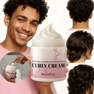 Private Label Reduce Frizz Hair Styling Cream Strong Hold Moisturizing Defining Curl Enhancing 250g Hair Curl Cream