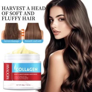 Private Label Repair Korean Hair Mask Collagen Moisturizing Protect Damaged Organic Hair Repair Mask
