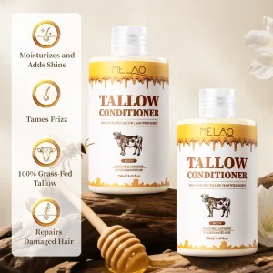 Private Label Rich Nutrient Hair Conditioner Restore Hair Vitality Improve Hair Texture Smooth Frizz Tallow Conditioner Cream