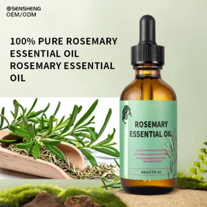 Private Label Rosemary Hair Care Essential Oil Hair Strengthening Dandruff Itchy Deep Biotin Hair Oil