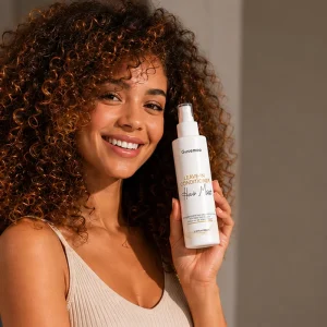 Private Label Rosemary Jojoba Oil Thermal Protection Spray Leave In Hydrating Conditioner for Easy Combing Shiny Hair