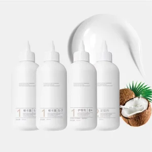 Private Label Salon Coconut Milk Perm Lotion Intelligence Digital Non Damage Hair Soften Cream Natural Fragrance Hair Curling
