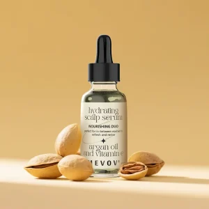Private Label Scalp Hydrating Serum Argan Oil Vitamin E Infused Herbal Hair Loss Prevention and Anti Dandruff Features