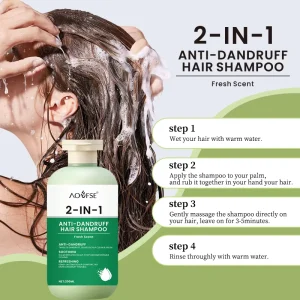 Private Label Shampoo Manufacturer 2 In 1 Anti-Dandruff Deep Cleansing Shampoo for Women