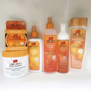 Private Label Shea Butter Hair Care Set Organic Natural Shampoo Conditioner Hair Mask 4 in 1 Treatment for Dry Damaged Hair