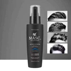 Private Label Shiny Organic Hair High Hold Spray Rice Water Hair Styling Spray Strong Hold