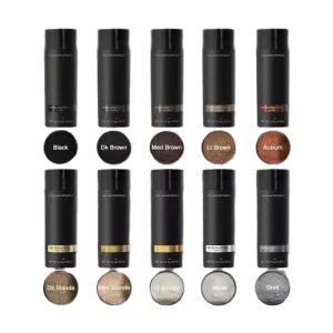 Professional 100% Keratin Hair Building Fibers Powder Instant Hair Thickener Concealer for Thinning Hair 10 Colors